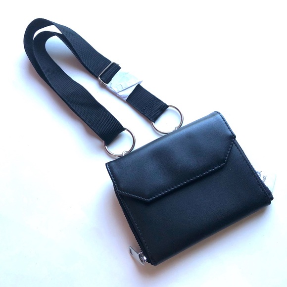 PacSun Handbags - Pacsun black mini strap bag NWT
